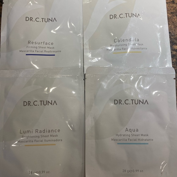 Farmasi Dr C Tuna Face Sheet Masks all 4 - Picture 1 of 10